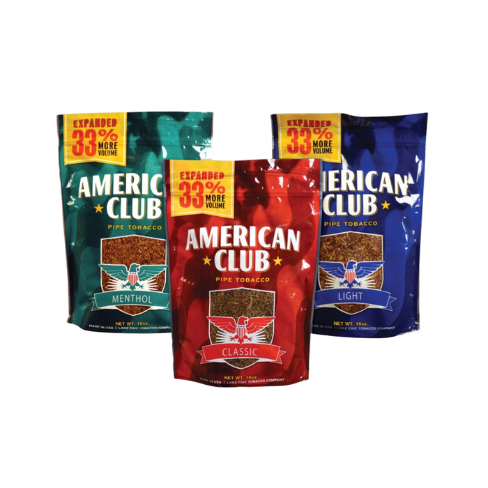 American Club - 16oz RYO Pipe Tobacco - Assorted Flavors