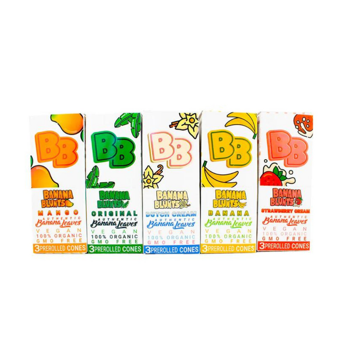 Banana Blunts Organic Pre-Rolled Cones - Assorted Flavors - 10ct