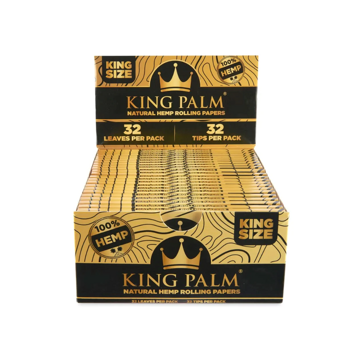 King Palm Hemp Rolling Papers - Natural - 22ct