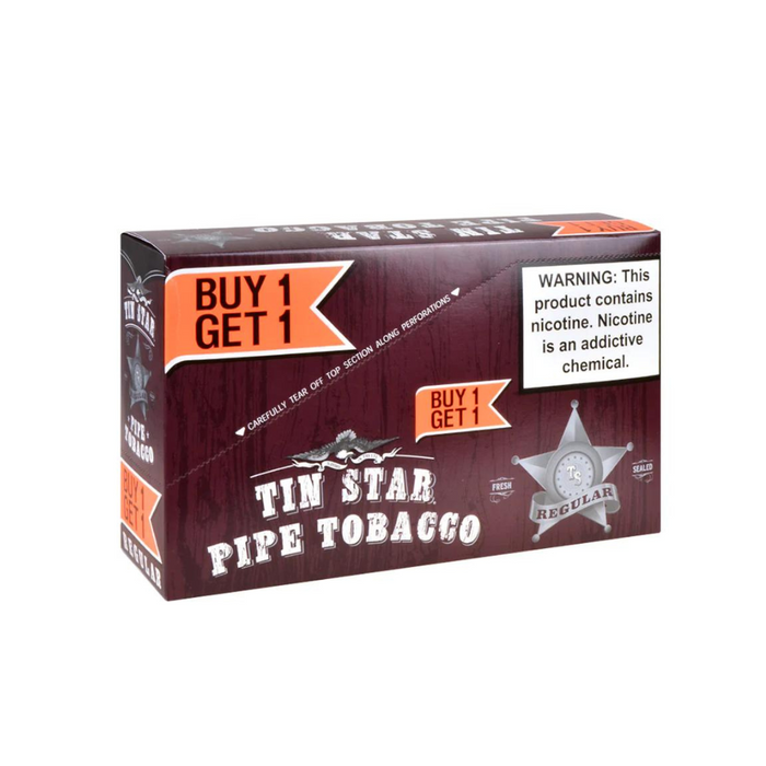 Tin Star Buy 1 Get 1 - .7oz RYO Pipe Tobacco - Assorted Flavors - 6ct