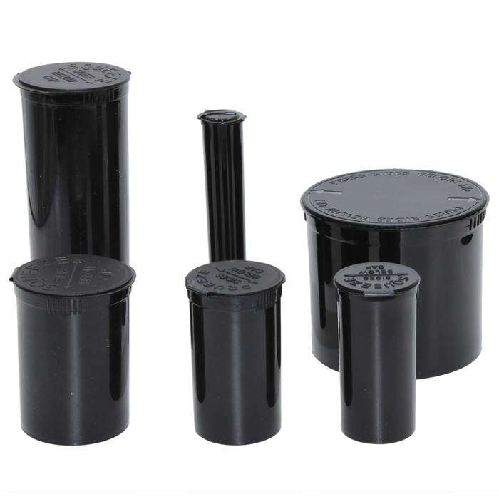 Pop Top Child Resistant ASTM Drams – Assorted Sizes