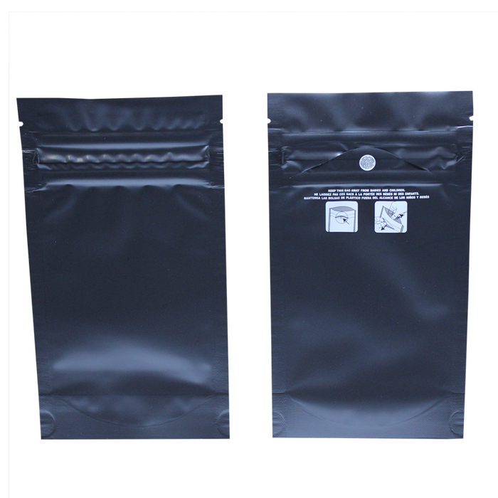 Mylar 1/2oz Child Resistant ASTM Exit Bag - Black