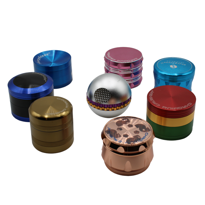 Grinders 4pc Large Aluminum Grinders Heavy Duty - Assorted Styles