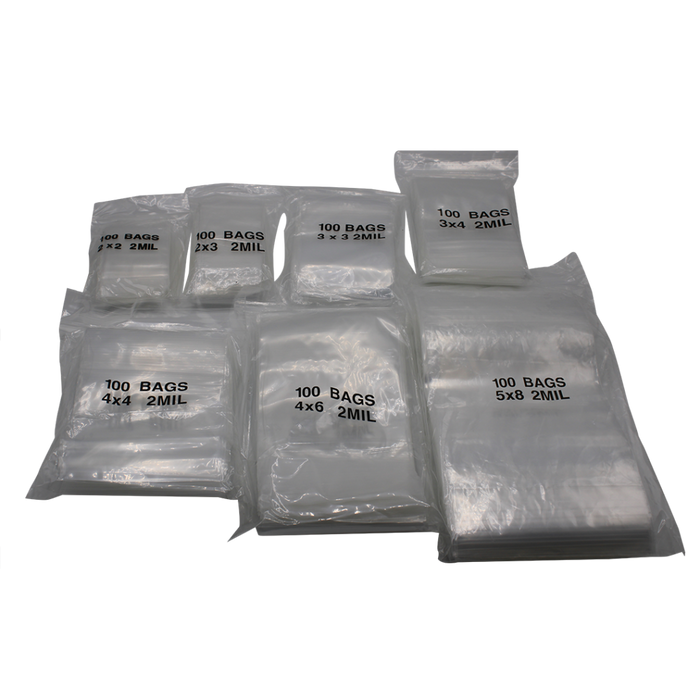 Clear Zip-Lock Bags – Assorted Sizes