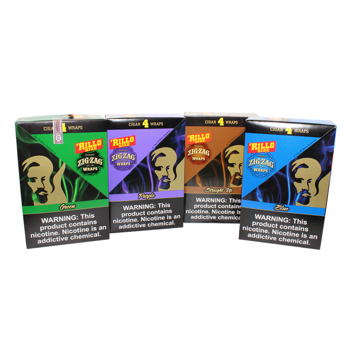 Zig-Zag ‘Rillo Size Wraps - Assorted Flavors – 15ct