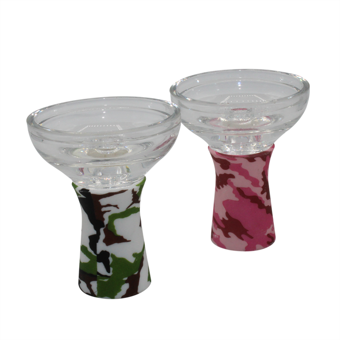 Camo Glass Ceramic Hookah Bowl