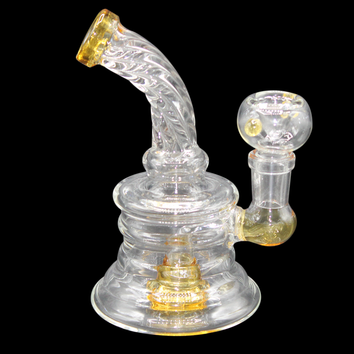 5.75″ Spiral Showerhead Perc Mini Bubbler – Assorted Colors