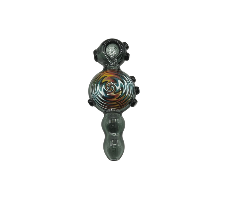 Reversible Design Glass Hand Pipe With Built-In Screen Bowl