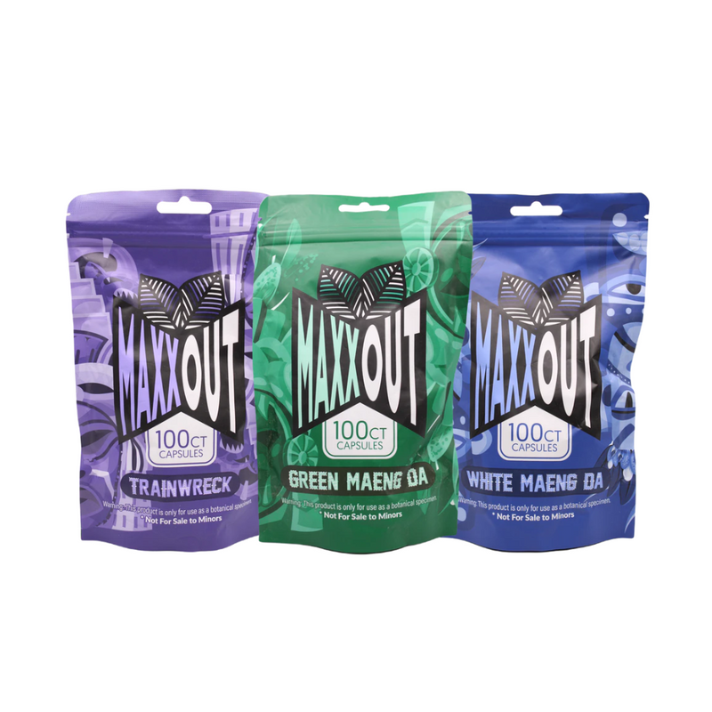 Maxx Out Kratom Capsules - Assorted Options - 100ct