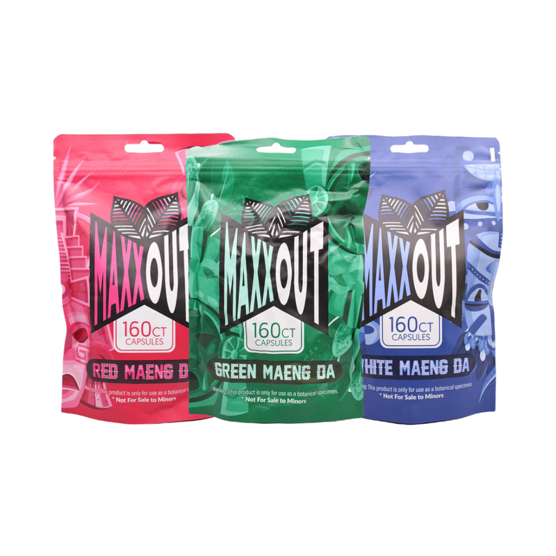 Maxx Out Kratom Capsules - Assorted Options - 160ct