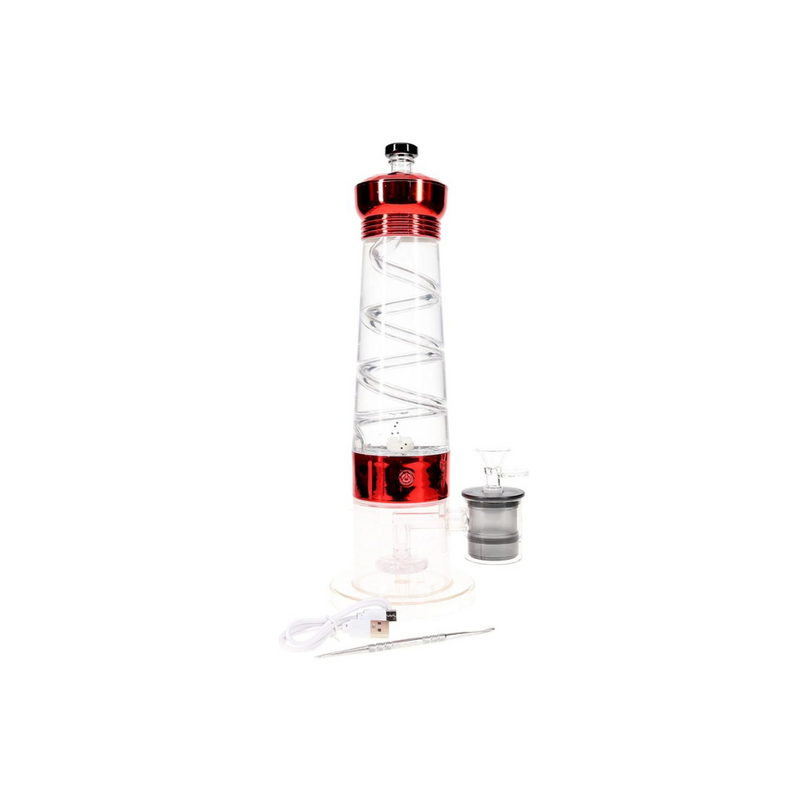 12″ Electric Lava Lamp Bong With UFO Perc - Assorted Colors