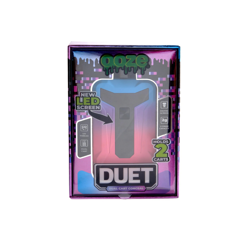 OOZE Duet – 650 mAh Dual Cart Conceal Battery - Assorted Colors