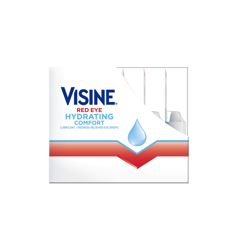 Visine 0.28 floz Red Eye Hydrating Comfort Redness Relief Lubricant Eye Drops - 12ct