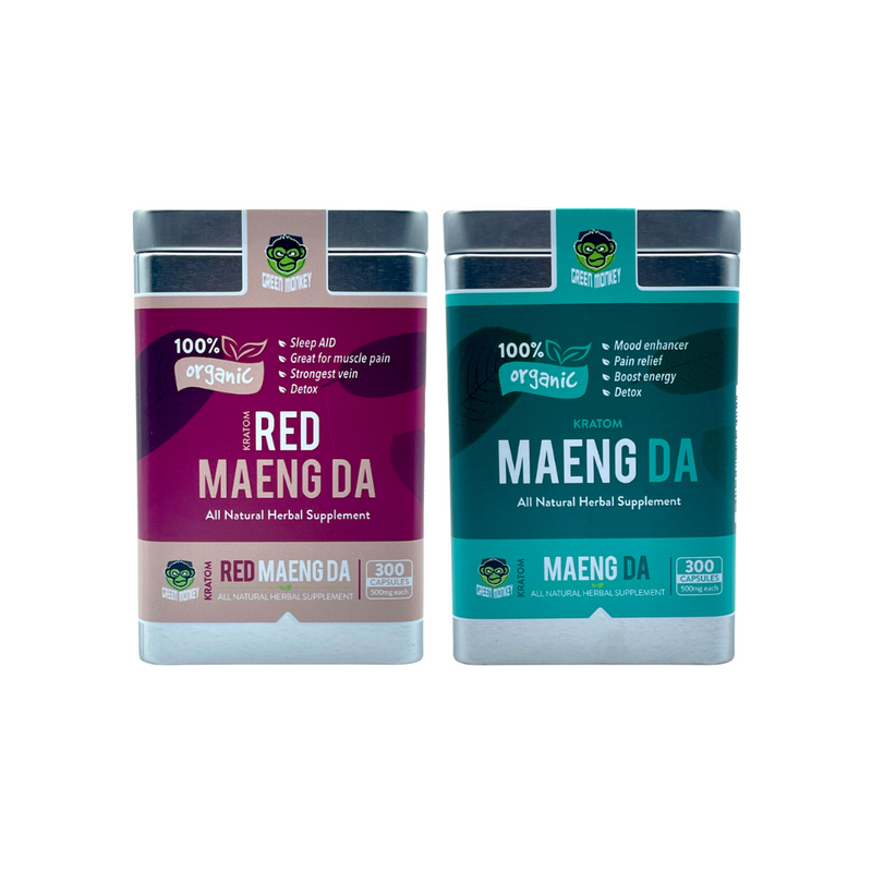 Green Monkey Kratom Capsules - Assorted Options - 300ct