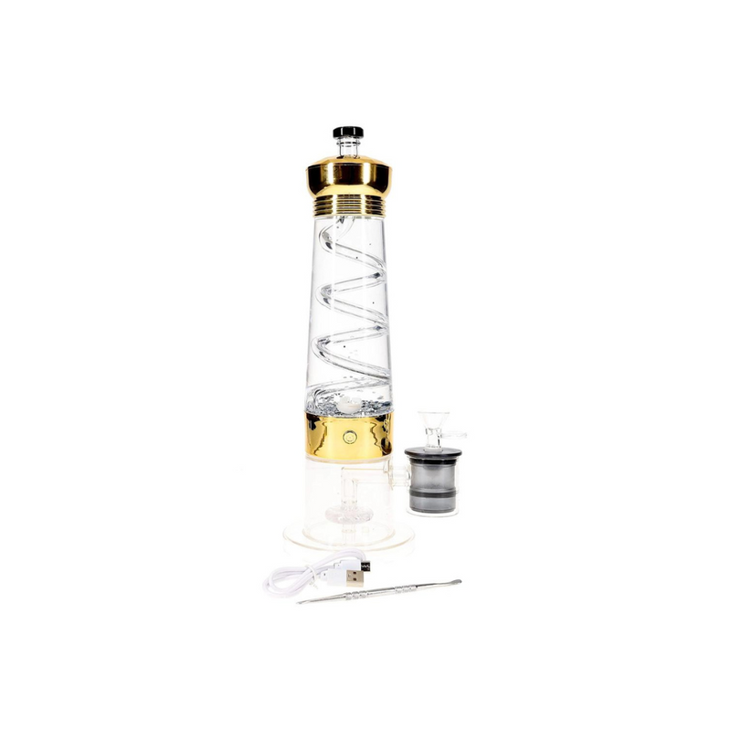 12″ Electric Lava Lamp Bong With UFO Perc - Assorted Colors