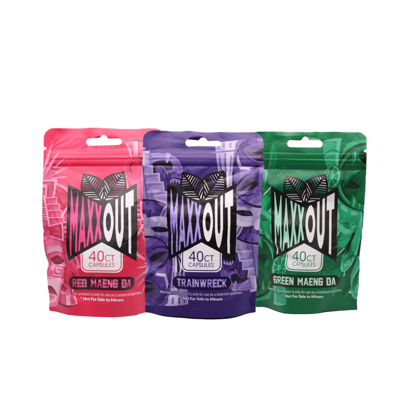 Maxx Out Kratom Capsules - Assorted Options - 40ct