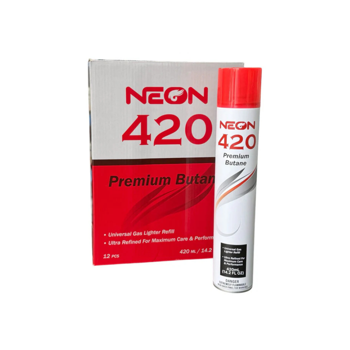 Neon Premium 420ml Butane - 12ct