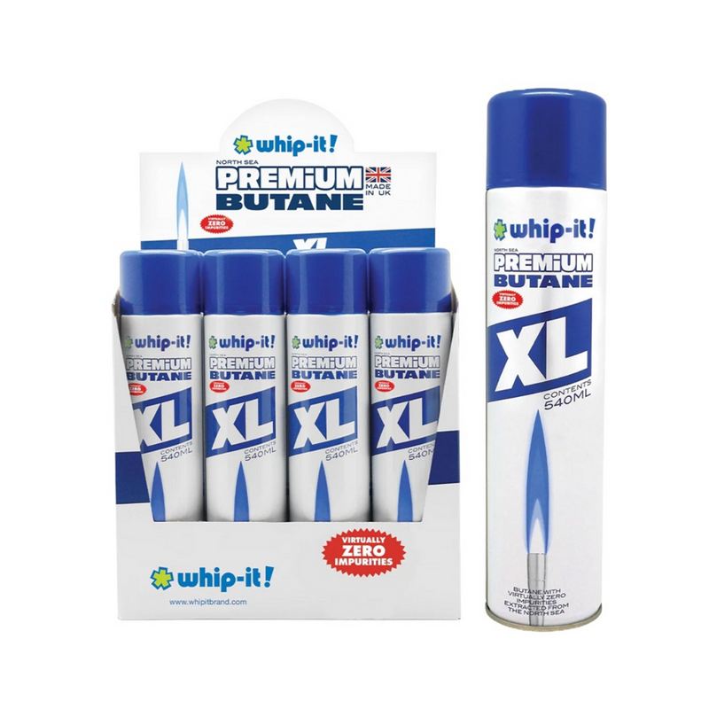 Whip-It 540ml XL Premium Butane - 12ct / Case