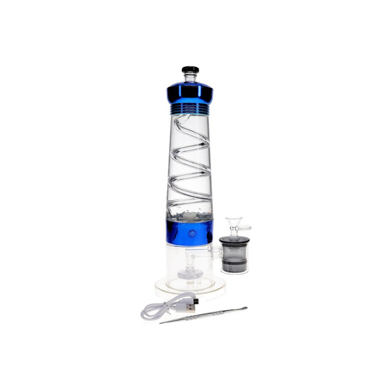 12″ Electric Lava Lamp Bong With UFO Perc - Assorted Colors