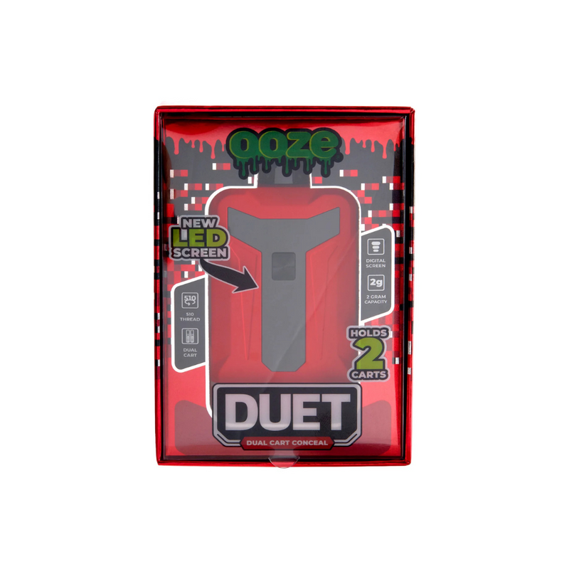 OOZE Duet – 650 mAh Dual Cart Conceal Battery - Assorted Colors