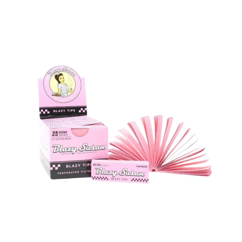Blazy Susan Pink Filter Tips - 25ct