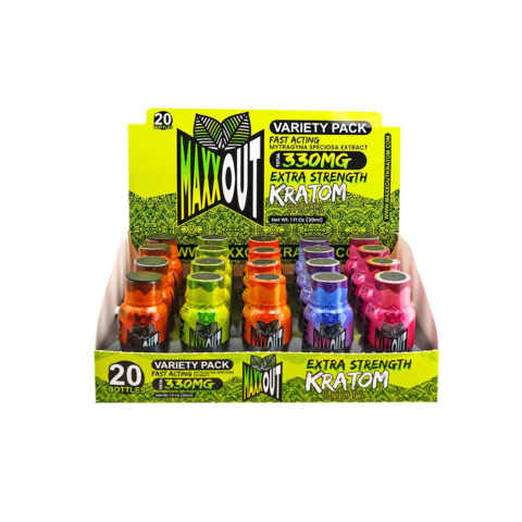 Maxx Out - Liquid Kratom Shots - Assorted Options - 20ct