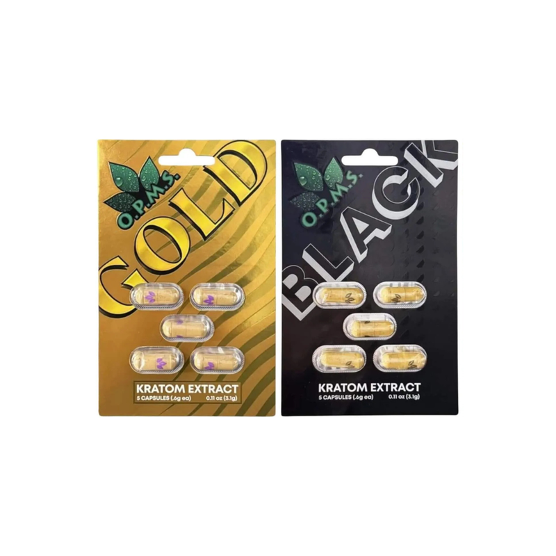 O.P.M.S - Kratom Extract Capsules - Assorted Options - 10ct