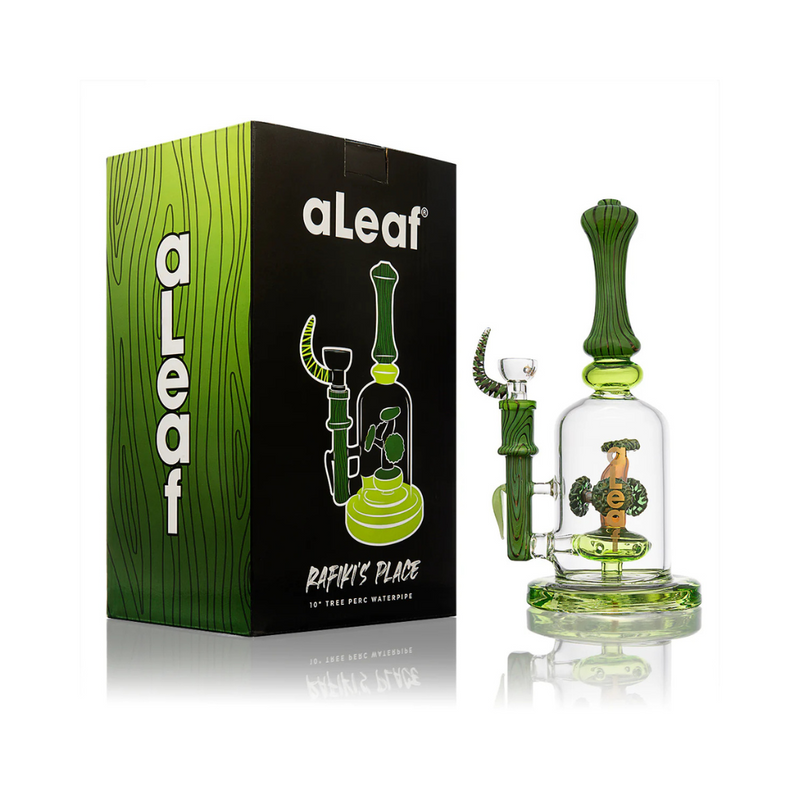 aLeaf 10" Rafiki's Place Waterpipe - Assorted Colors