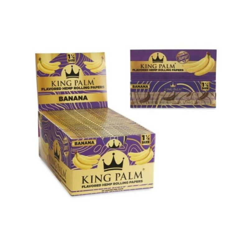 King Palm 1¼ Hemp Rolling Papers - Assorted Flavor - 22ct