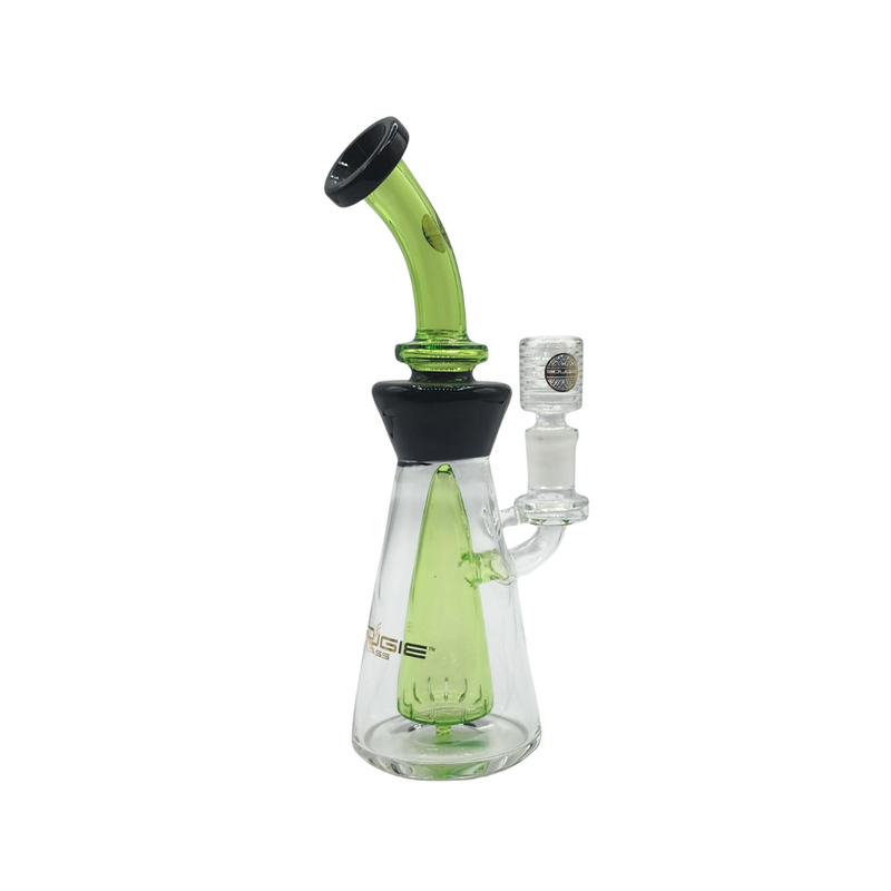 Bougie Glass 6" Colored Pyramid Perc Water Pipe Bong - Assorted Colors