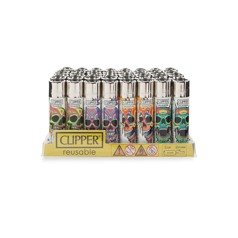 Clipper Exclusive Design Lighters - Assorted Colors – 48ct