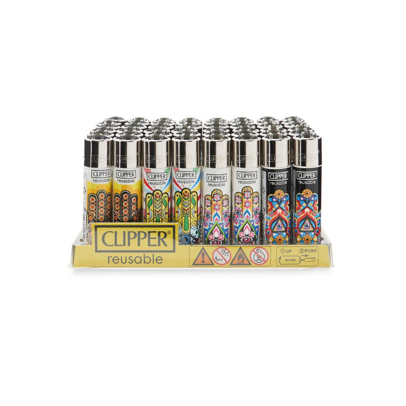 Clipper Exclusive Design Lighters - Assorted Colors – 48ct