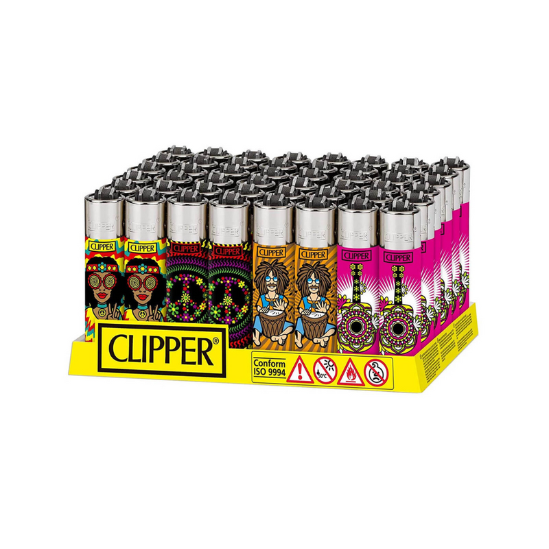 Clipper Exclusive Design Lighters - Assorted Colors – 48ct