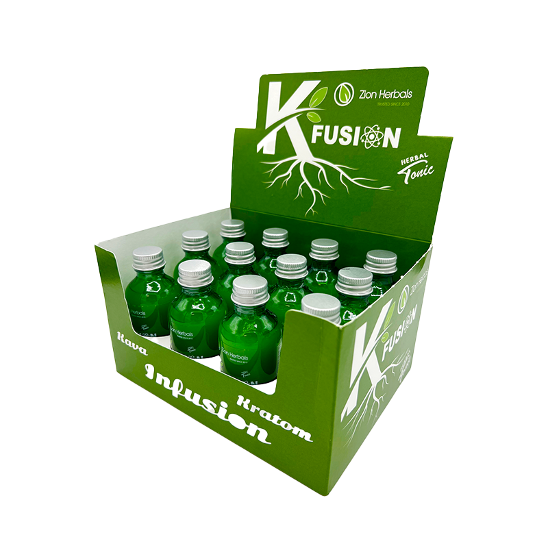 Zion Herbals - K-Fusion Kava Kratom Tonic - Assorted Options - 12ct