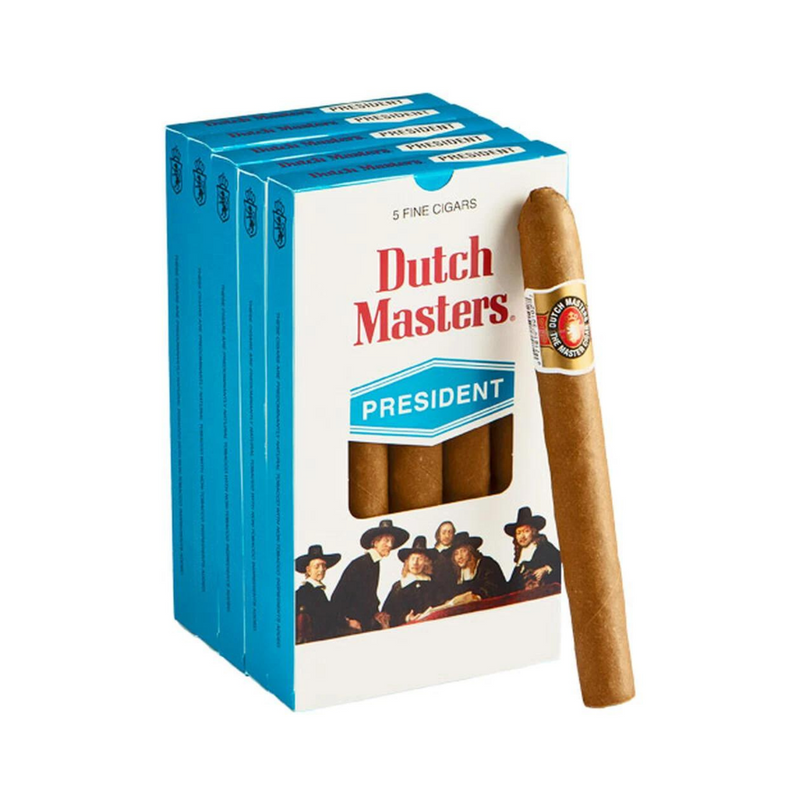 Dutch Masters President Cigars - 5 packs of 5 - 25ct