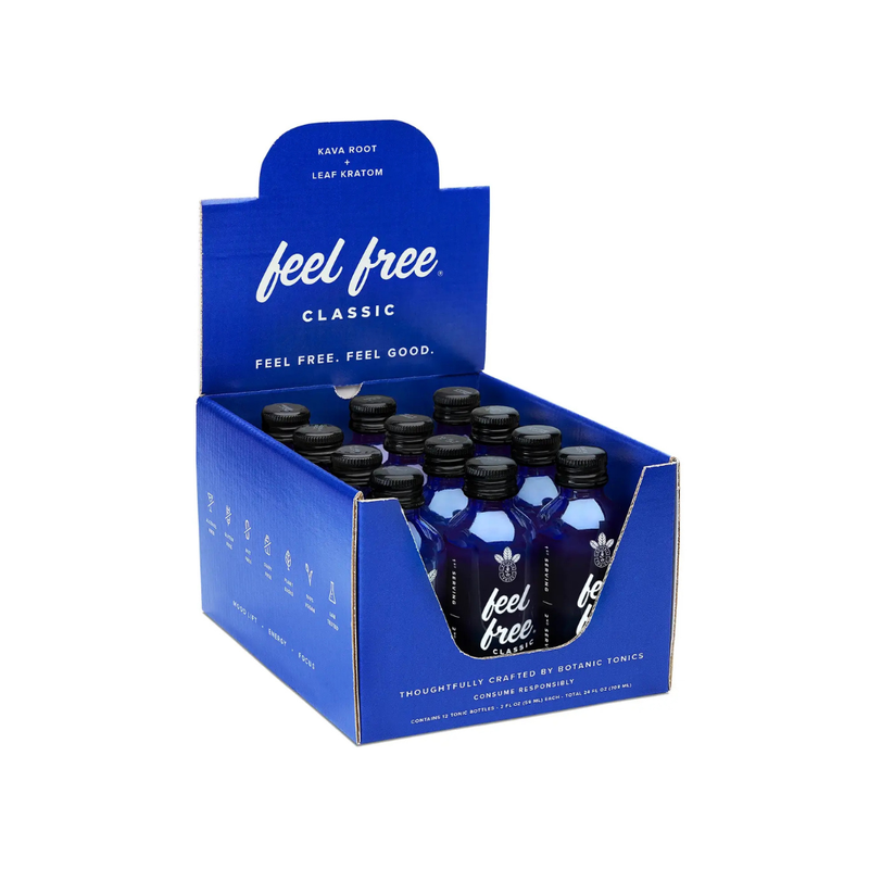 Feel Free - Kratom Classic Tonic - Assorted Flavors - 12ct