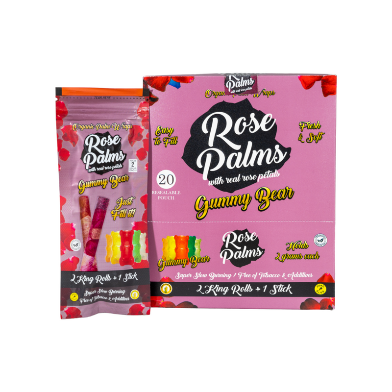 Rose Palms King Size Wraps - Assorted Flavors - 20ct