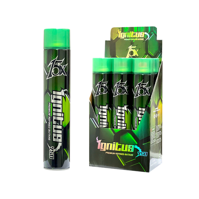 Ignitus 15x 750ml Butane - 6ct / Case