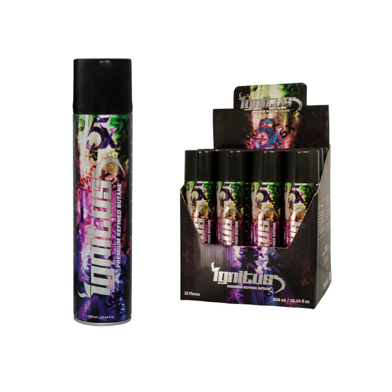 Ignitus 5x 300ml Butane - 12ct / Case