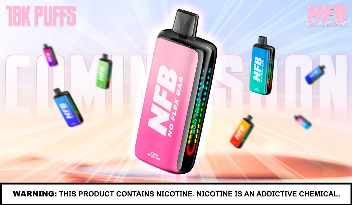 NFB (No Flex Bar) 18K - 0% 18000 Puffs - Assorted Flavors - 5ct