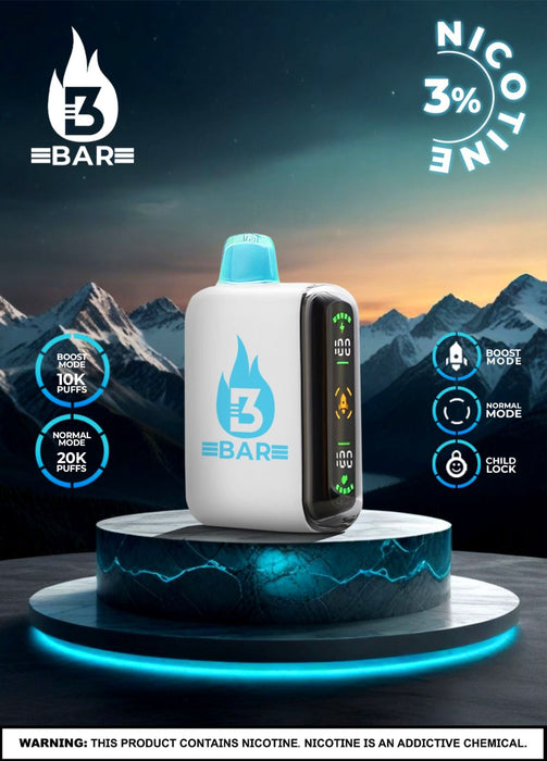 3Bar - 3% 20000 Puffs - Assorted Flavors - 5ct