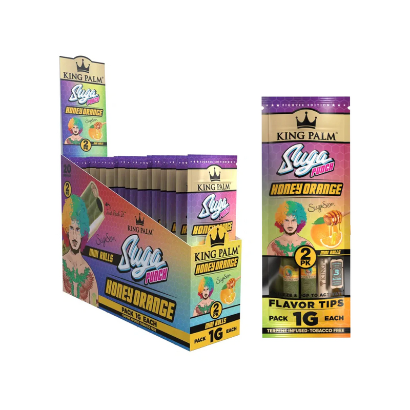 King Palm 2 Mini Rolls – Assorted Flavors - 20ct