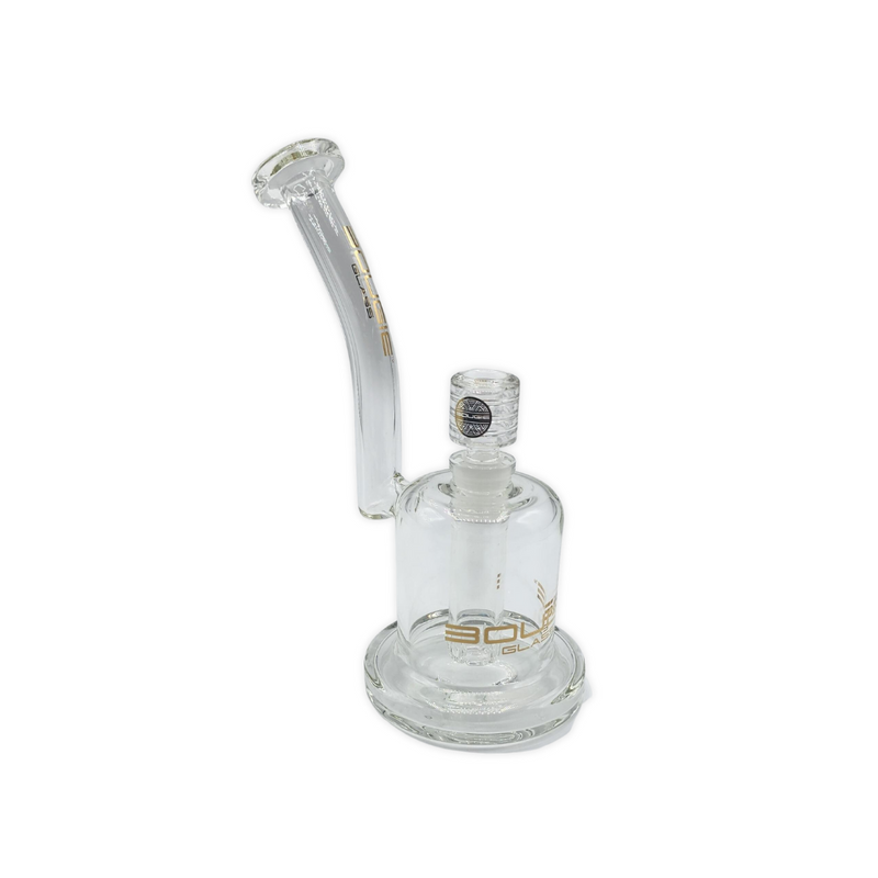 Bougie Glass 6" Long Mouth Water Pipe Bong - Assorted Colors