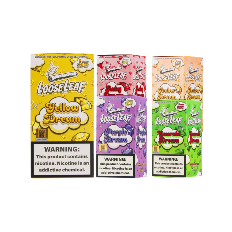 Loose Leaf (2/2.99) All Natural Leaf Wraps - Assorted Flavors - 40ct