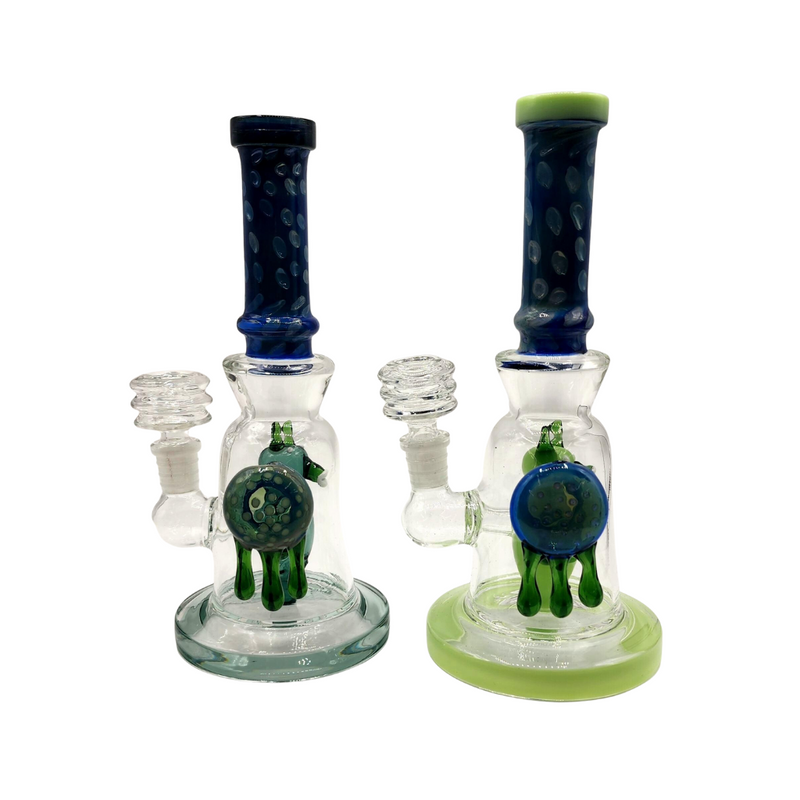 Marble Stem & Slime Design Water Pipe - Assorted Colors