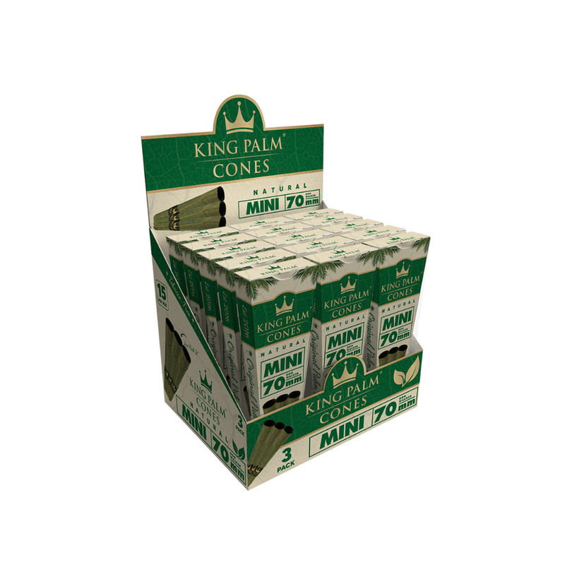 King Palm Mini 70mm Pre-Rolled Palm Cones - 3/15ct
