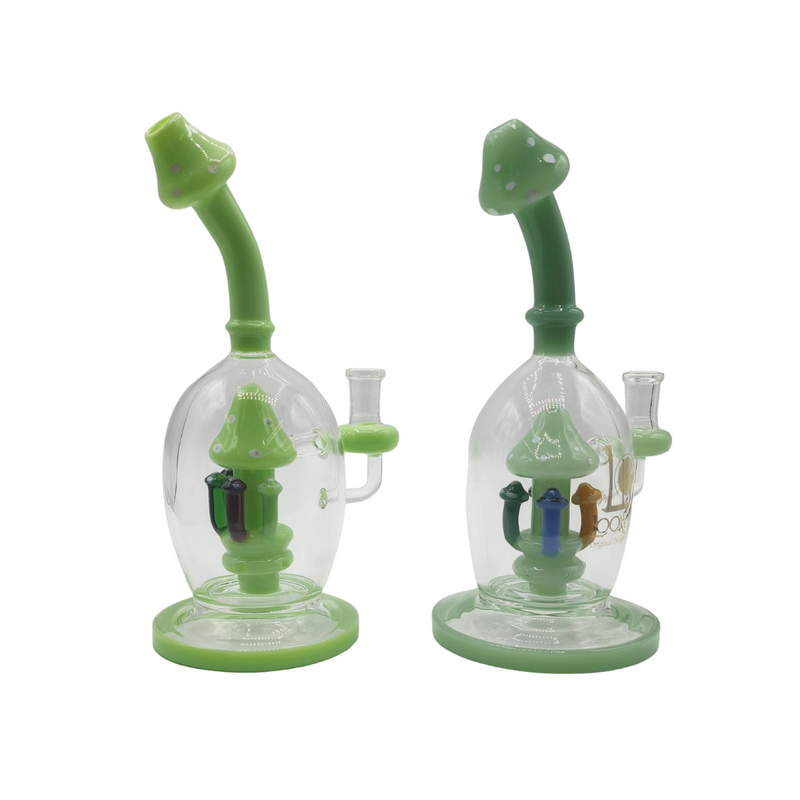 Lookah 6″ Mushroom Design Water Pipe – Assorted Colors