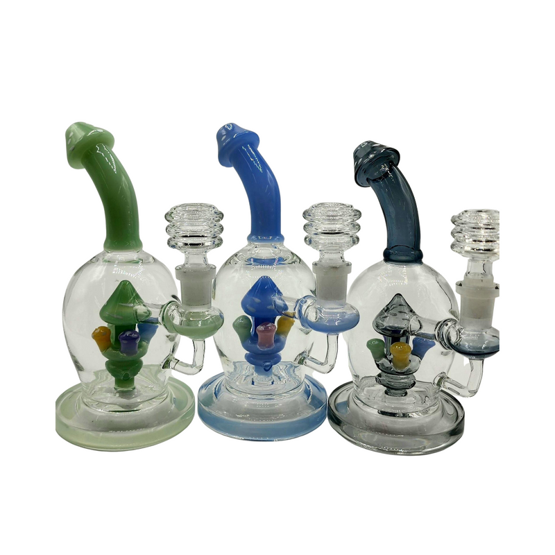 6" Mushroom Land Water Pipe - Assorted Colors