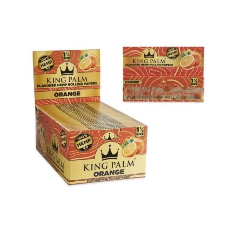 King Palm 1¼ Hemp Rolling Papers - Assorted Flavor - 22ct