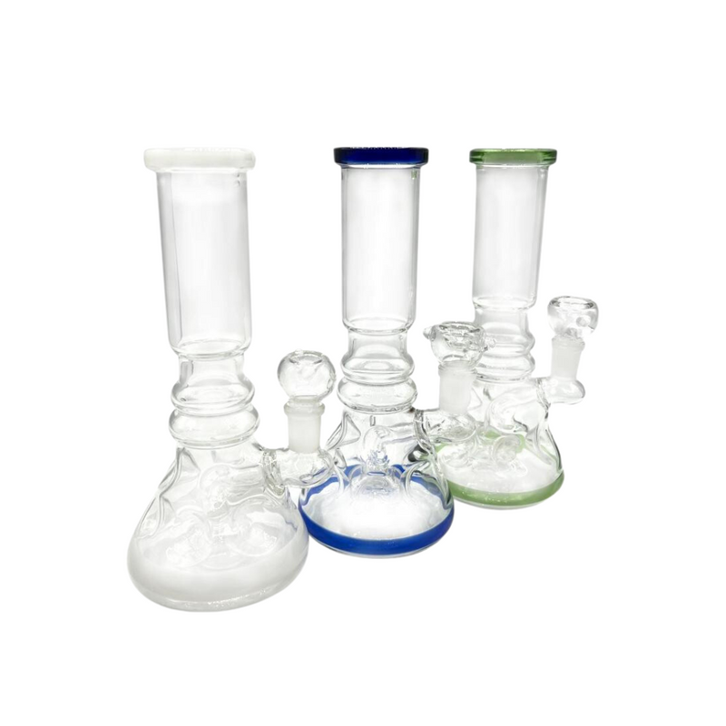8" Pinched Beaker Water Pipe - Assorted Colors